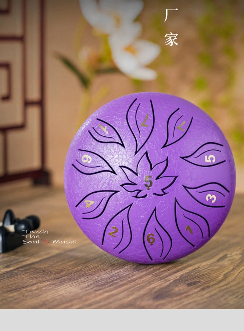 Tongue Drum 6 Inch 11 Notes Ethereal Drums Children Steel Hand Yoga