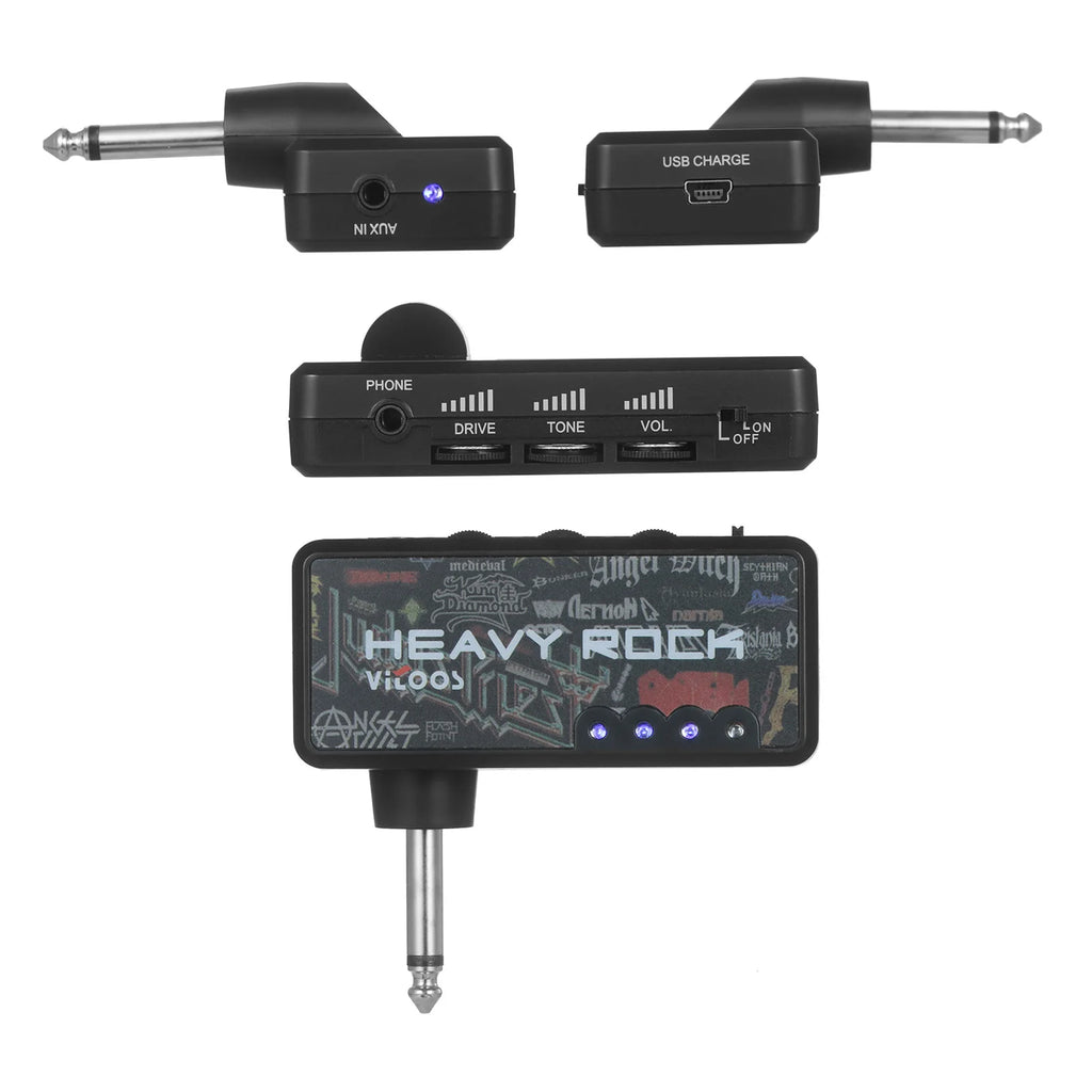 Guitar Amplifier Electric Mini Headphone Amp Light-Weight Design