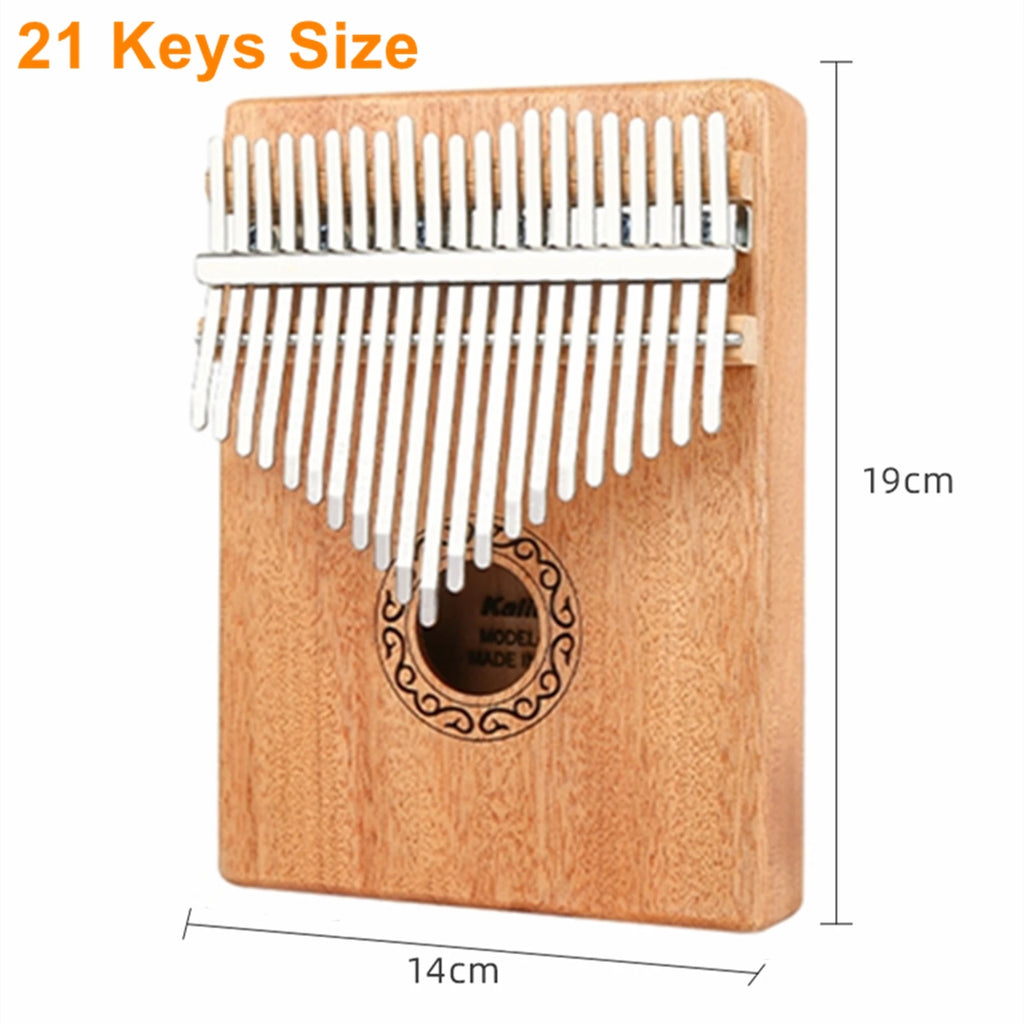 Kalimba Thumb Piano 17 21 Keys Mahogany Wood Finger Combinations Gifts