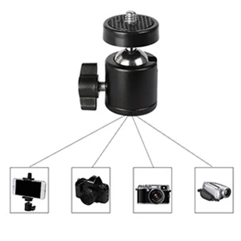 Camera Ball Head 360 Degree Swivel Tripod Ballhead Phone Stand Monopod Mount Adapter For DSLR Cameras Tripod Mount Adapter
